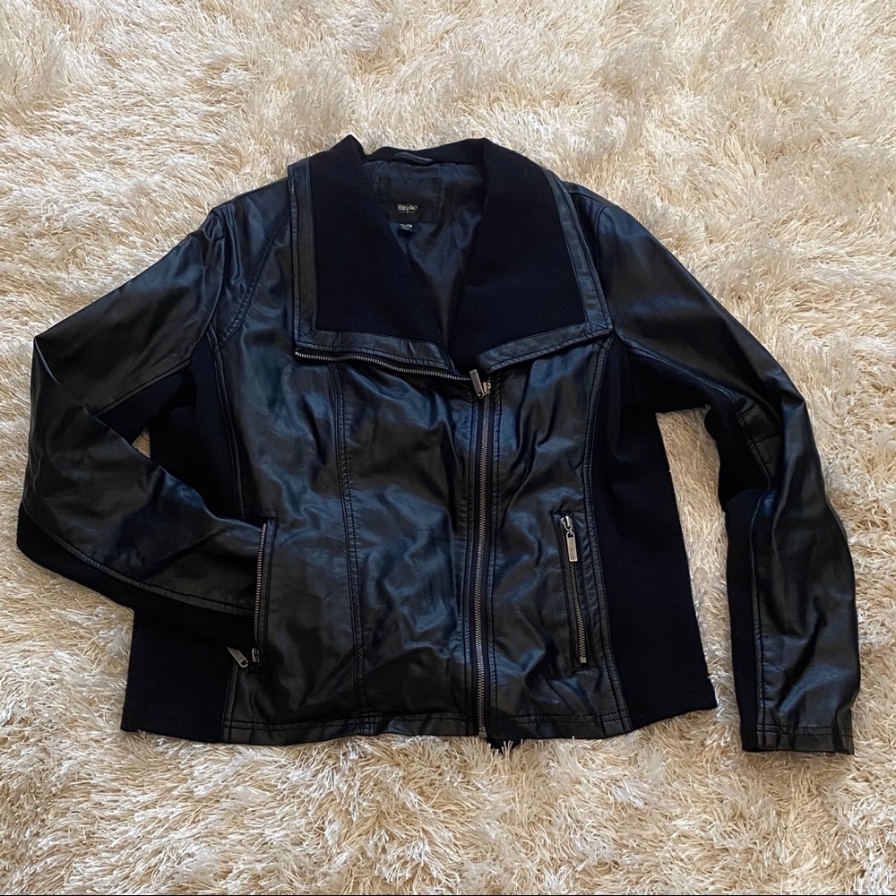 Vegan friendly leather jacket